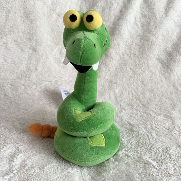 Disney Parks Green Rattle Snake Kaa Jungle Book Plush 9” Stuffed Toy - Picture 1 of 4